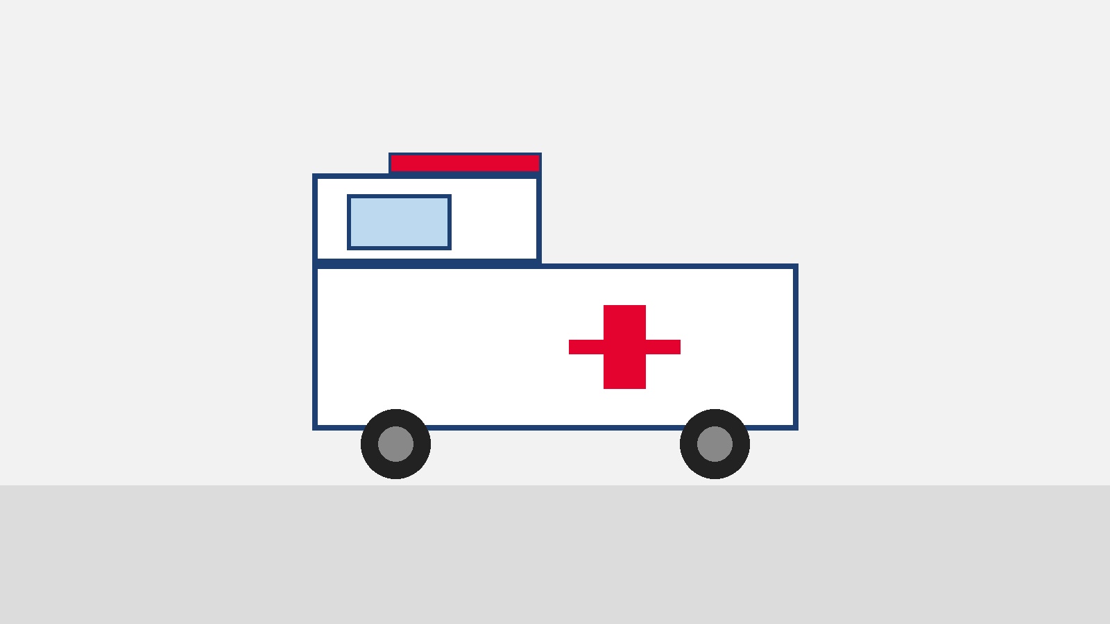 Ilustrație simbolică a unei ambulanțe, reprezentând intervenția medicală de urgență