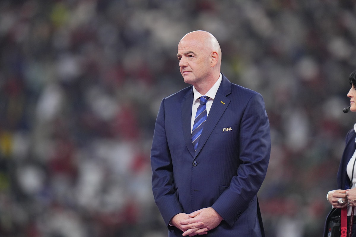 Gianni Infantino, președintele FIFA, la un eveniment oficial