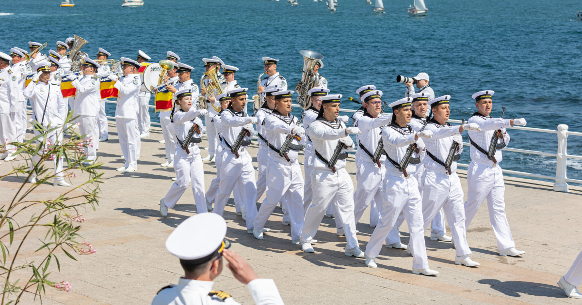 Militari la ceremonia de Ziua Marinei Române la Constanța