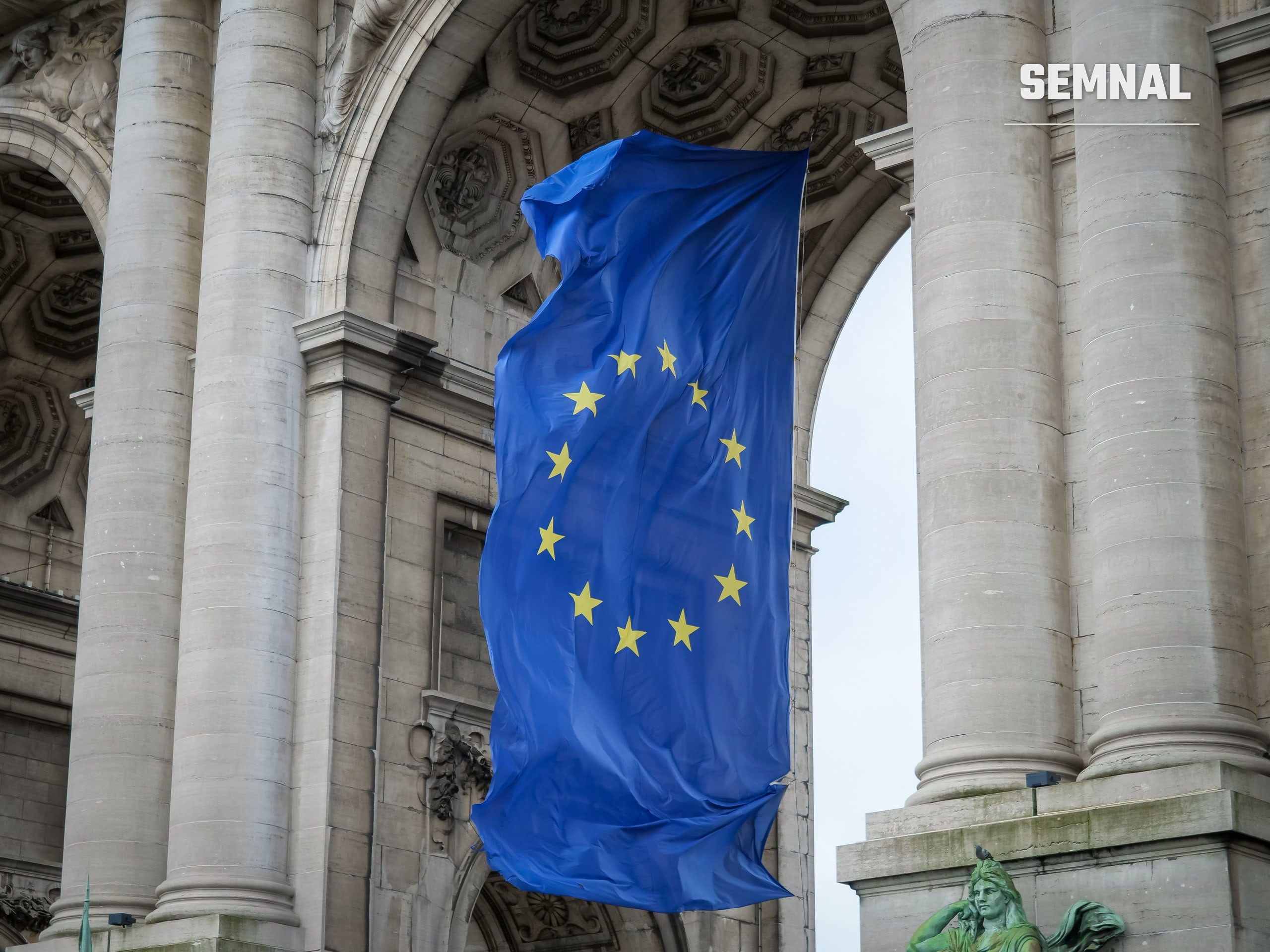 Steagul Uniunii Europene la Bruxelles, imagine ilustrativă (Foto: Pexels)