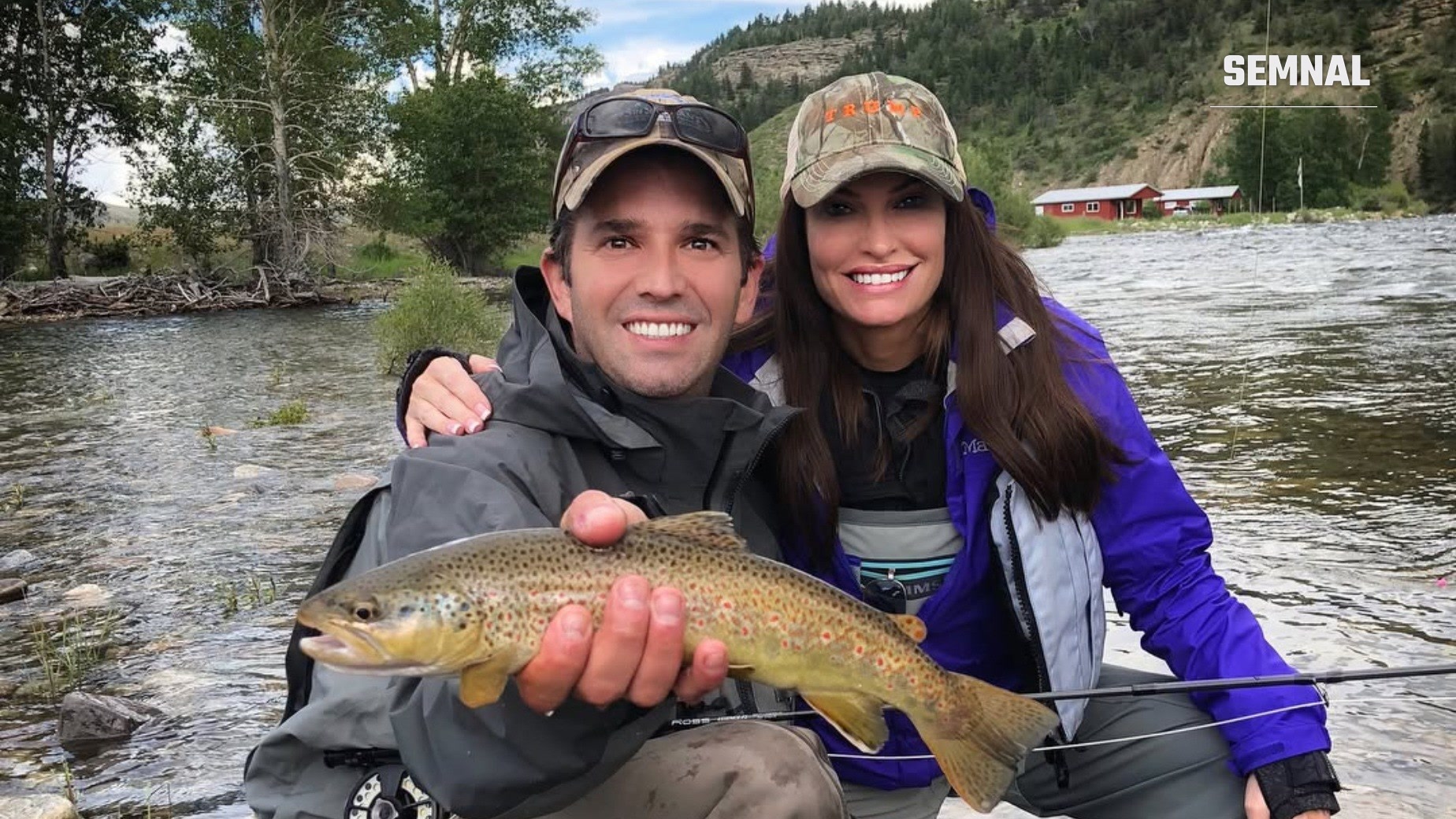 Donald Trump Jr. și Kimberly Guilfoyle, la pescuit în Fishtail, Montana