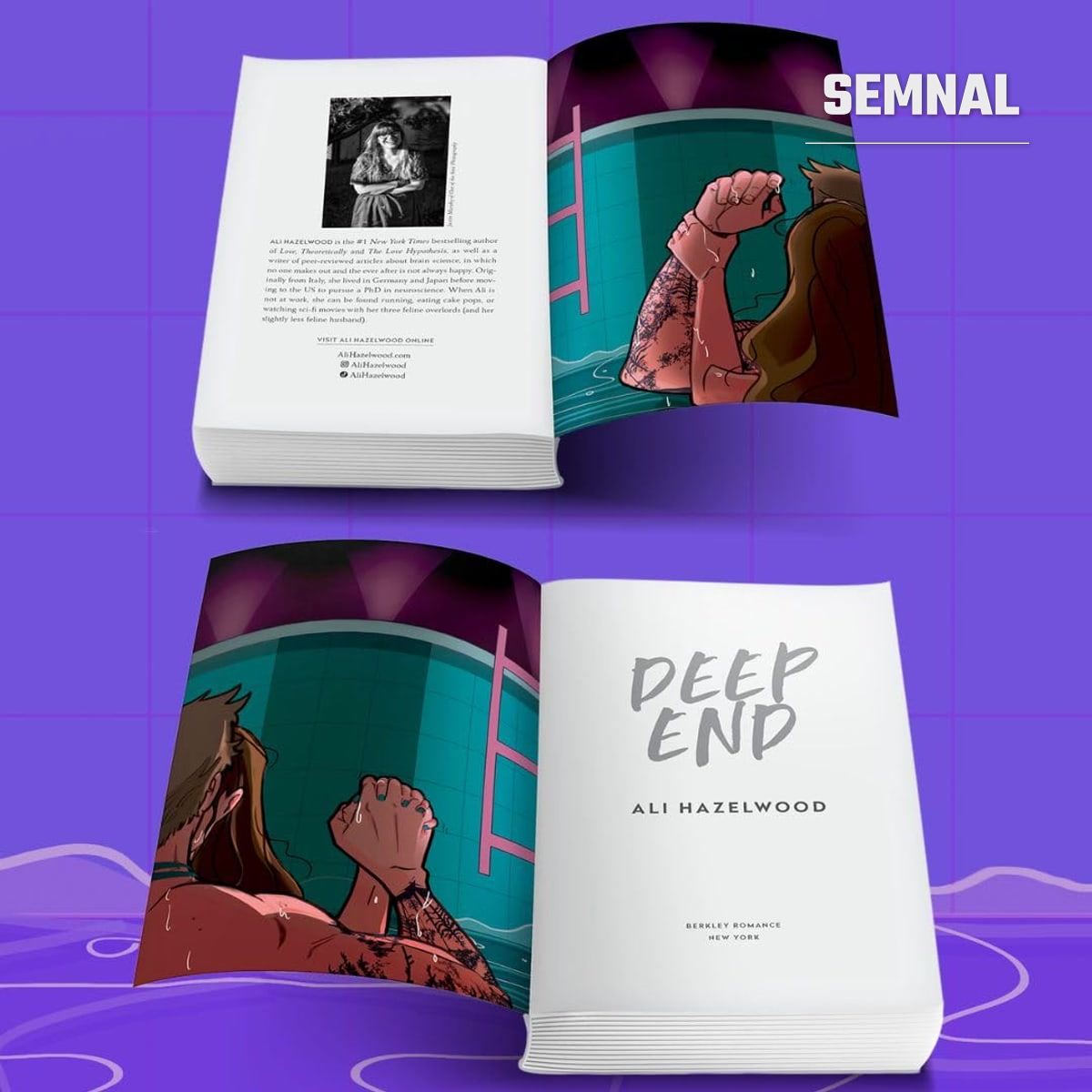 Romanul „Deep End” de Ali Hazelwood, ediția Berkley Romance