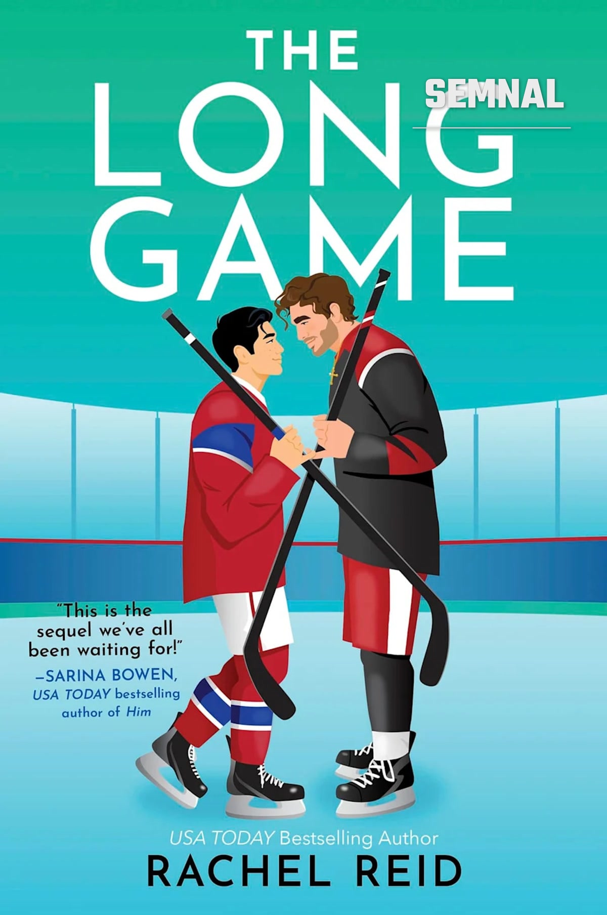 Coperta romanului „The Long Game” de Rachel Reid, din seria „Game Changers”