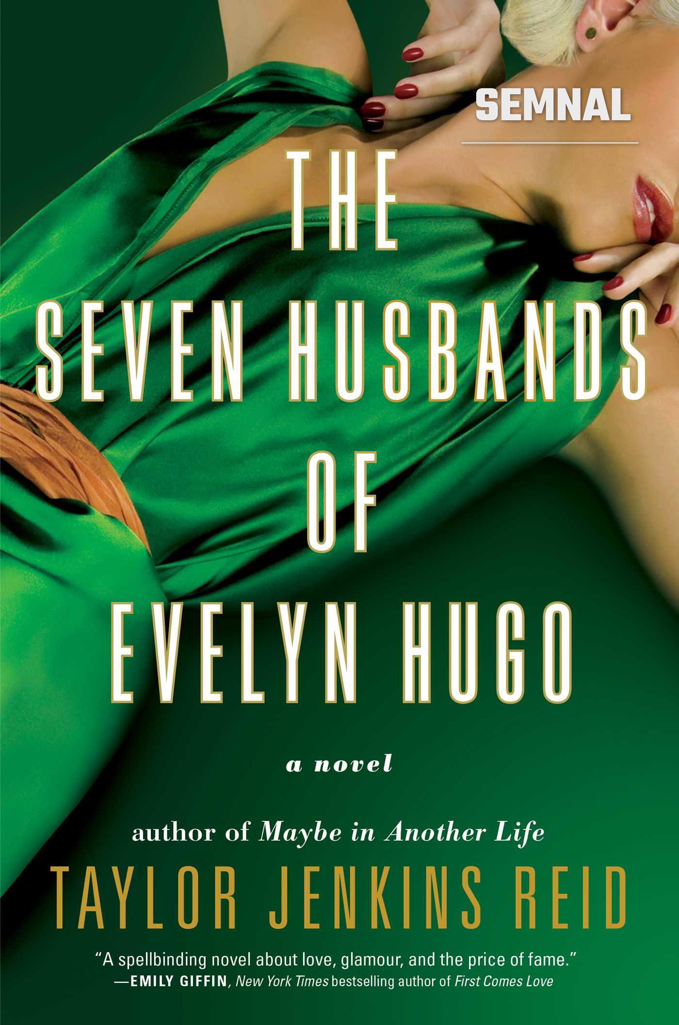 Coperta romanului „The Seven Husbands of Evelyn Hugo” de Taylor Jenkins Reid