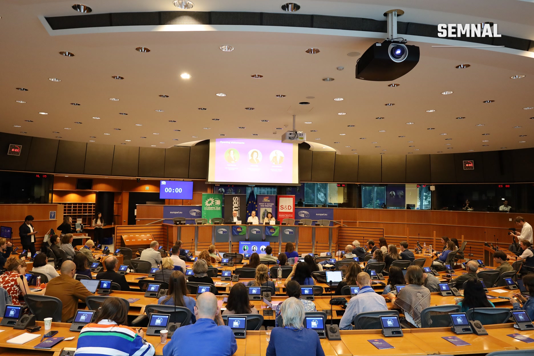 Dezbatere „What if nature had rights?” la Parlamentul European, iulie 2026. Foto: Rights for Nature