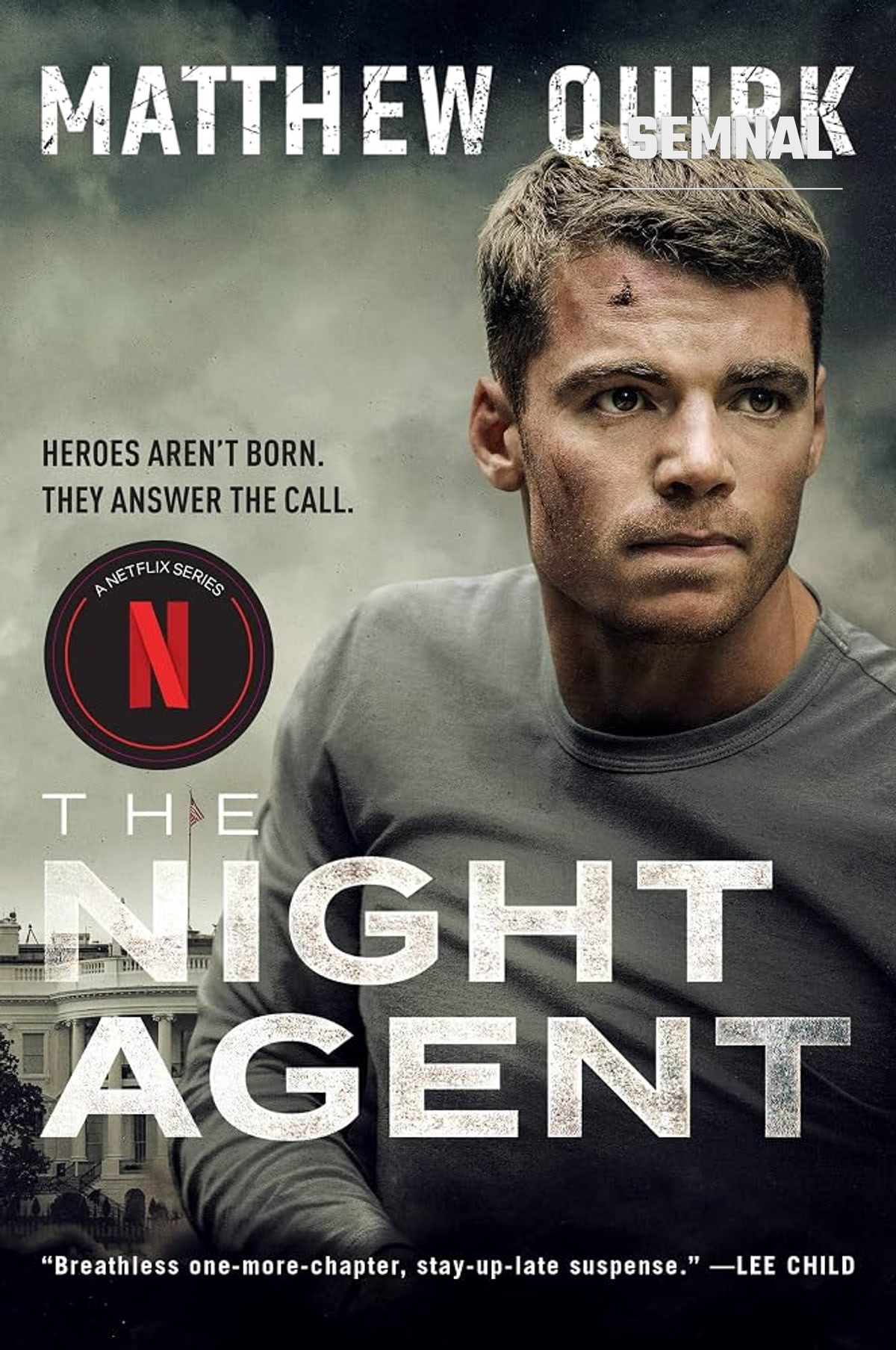 Coperta romanului „The Night Agent” de Matthew Quirk