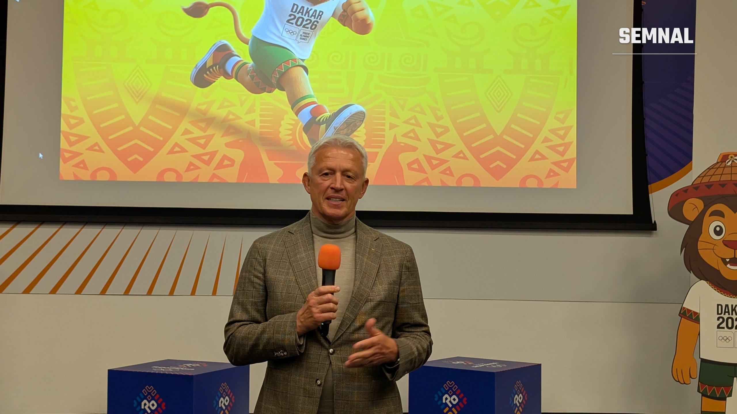 Octavian Morariu, membru al Comitetului Internațional Olimpic, la Casa Olimpică din București. Fotografie realizată de Lucian Dinu
