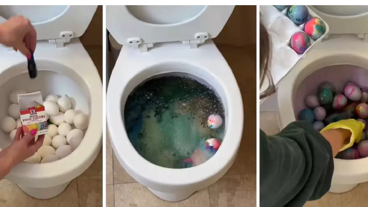 Ouă vopsite în WC? Când femeile o iau razna pe TikTok