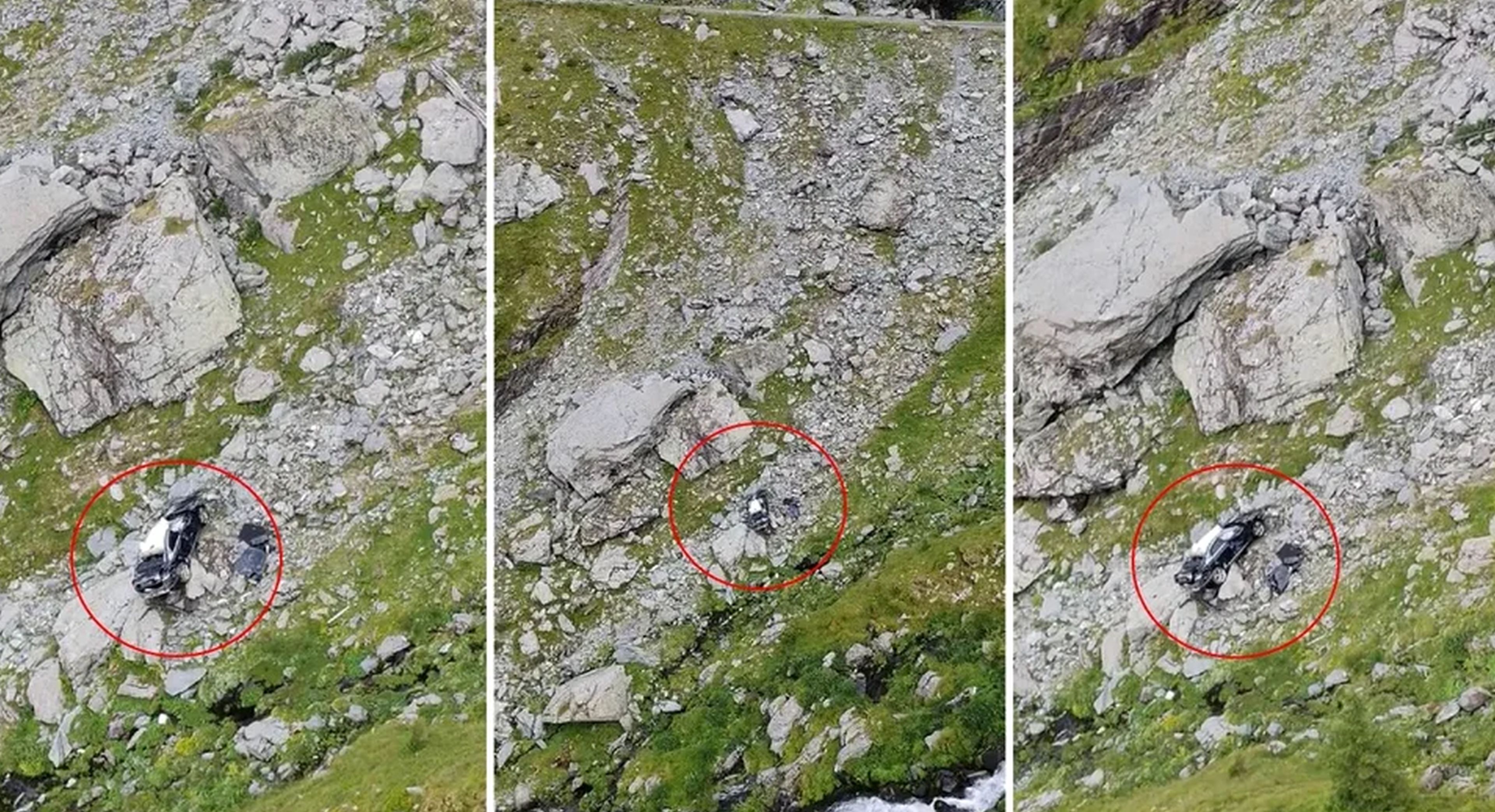O mașină a căzut într-o prăpastie pe Transfăgărășan